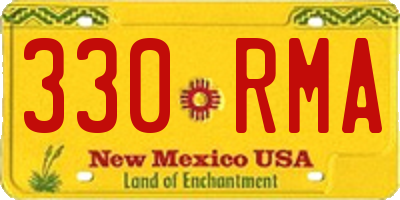 NM license plate 330RMA