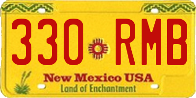 NM license plate 330RMB