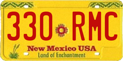 NM license plate 330RMC