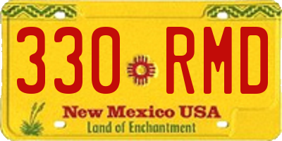 NM license plate 330RMD
