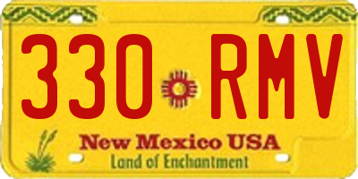 NM license plate 330RMV