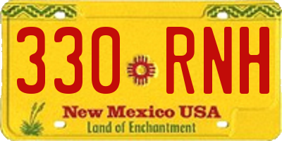 NM license plate 330RNH