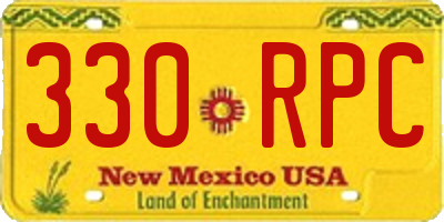 NM license plate 330RPC