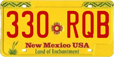 NM license plate 330RQB