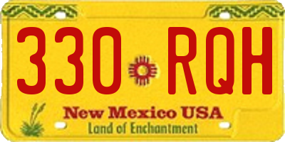 NM license plate 330RQH