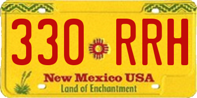 NM license plate 330RRH