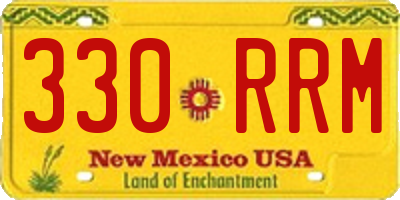 NM license plate 330RRM