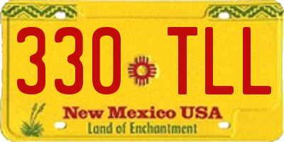 NM license plate 330TLL