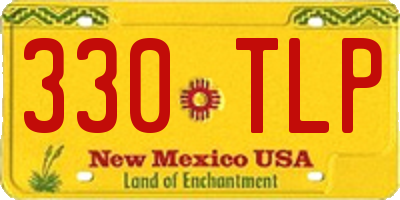 NM license plate 330TLP