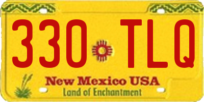 NM license plate 330TLQ