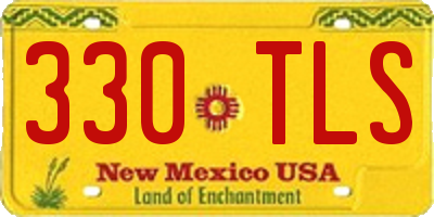 NM license plate 330TLS
