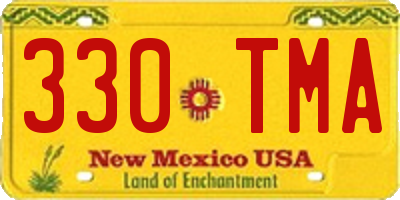 NM license plate 330TMA