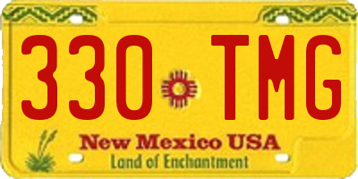 NM license plate 330TMG