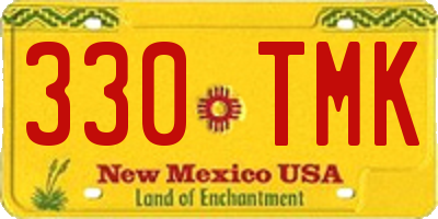 NM license plate 330TMK