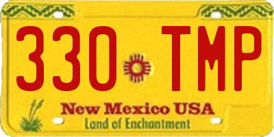 NM license plate 330TMP
