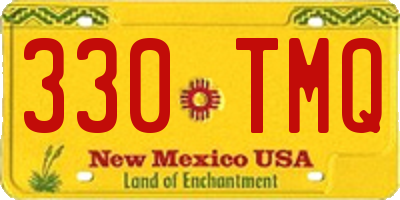 NM license plate 330TMQ