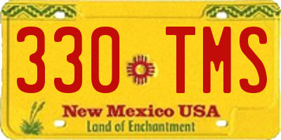 NM license plate 330TMS