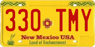 NM license plate 330TMY