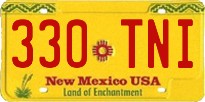 NM license plate 330TNI