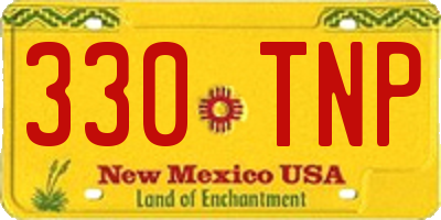 NM license plate 330TNP