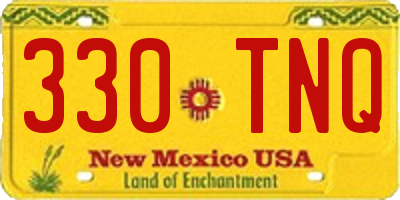 NM license plate 330TNQ