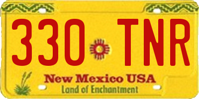 NM license plate 330TNR