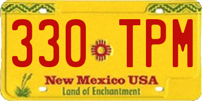 NM license plate 330TPM