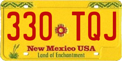 NM license plate 330TQJ