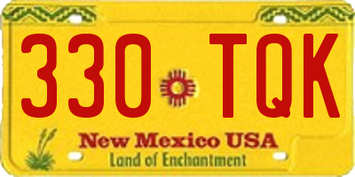 NM license plate 330TQK