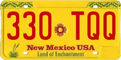 NM license plate 330TQQ