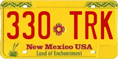 NM license plate 330TRK