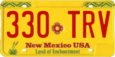 NM license plate 330TRV