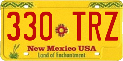 NM license plate 330TRZ
