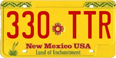 NM license plate 330TTR