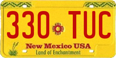 NM license plate 330TUC