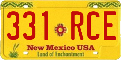 NM license plate 331RCE