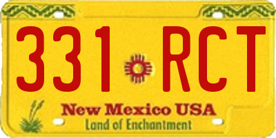 NM license plate 331RCT