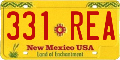 NM license plate 331REA