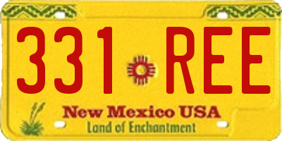 NM license plate 331REE