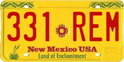 NM license plate 331REM