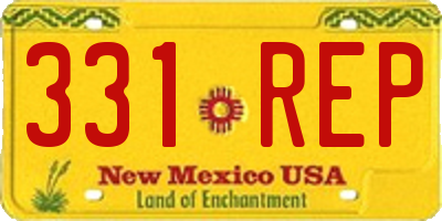 NM license plate 331REP