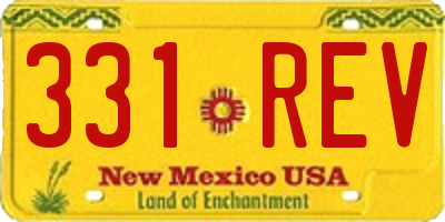 NM license plate 331REV