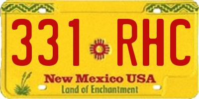 NM license plate 331RHC