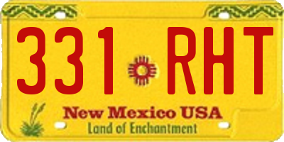 NM license plate 331RHT