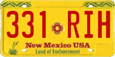 NM license plate 331RIH