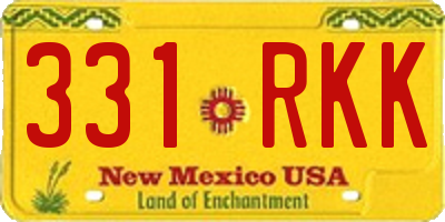 NM license plate 331RKK