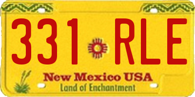NM license plate 331RLE