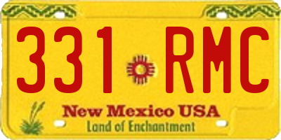 NM license plate 331RMC