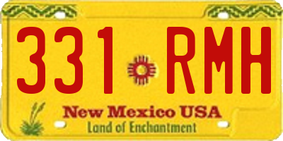 NM license plate 331RMH