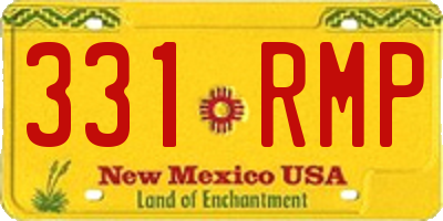 NM license plate 331RMP
